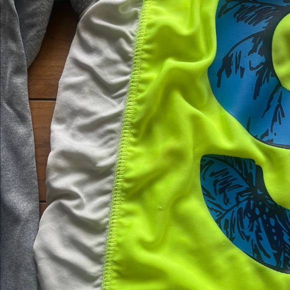 OshKosh B'gosh Kids Rashguard - Gray and Neon Yellow - Picture 4 of 5